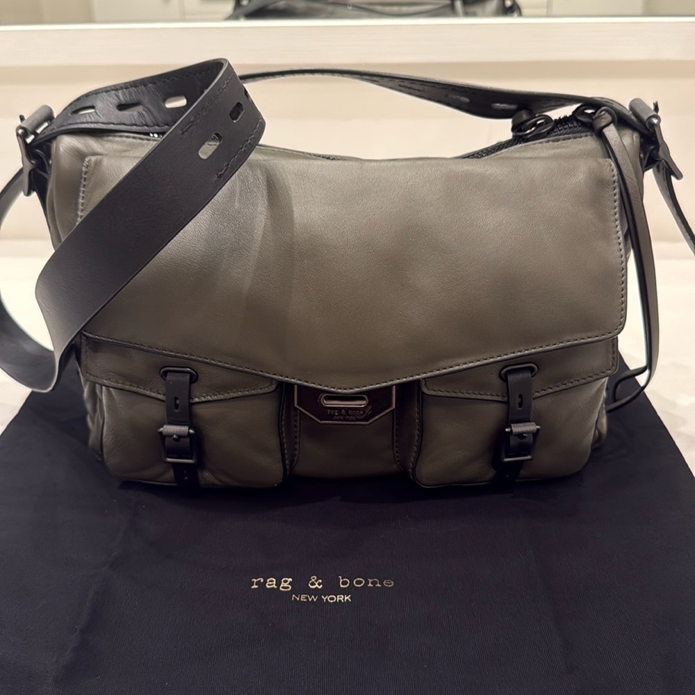 Rag and bone Field Messenger Puffer - Leather And Nylon